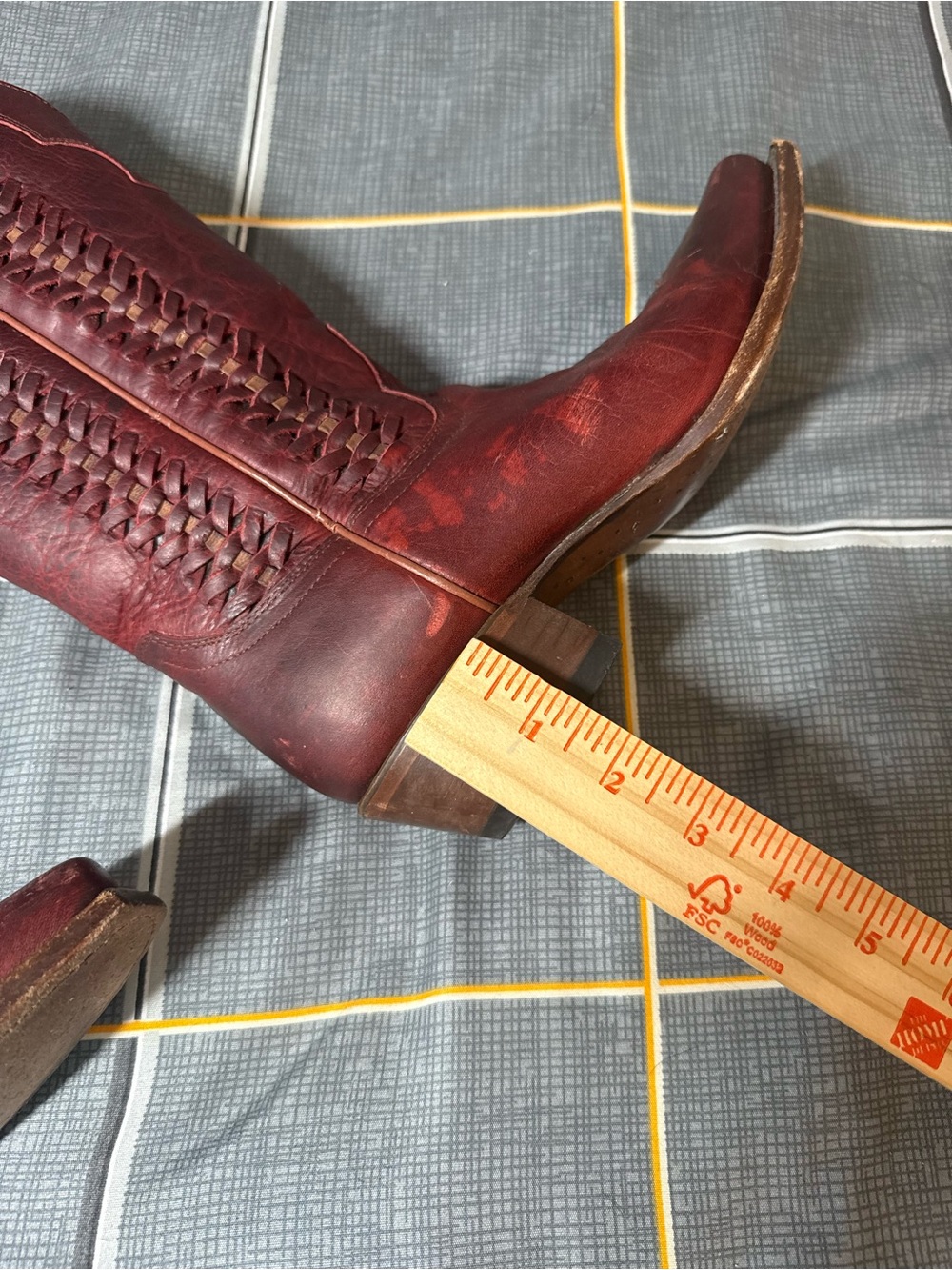 👠Shyanne Woman’s Deep Red Cowboy Boots Made Well. Size 8 - Picture 6 of 10